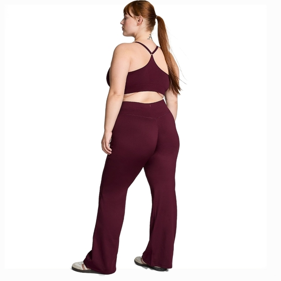 🆕Victoria’s Secret PINK Winter Performance Flare Leggings, Small - Wild Rose - Picture 9 of 9